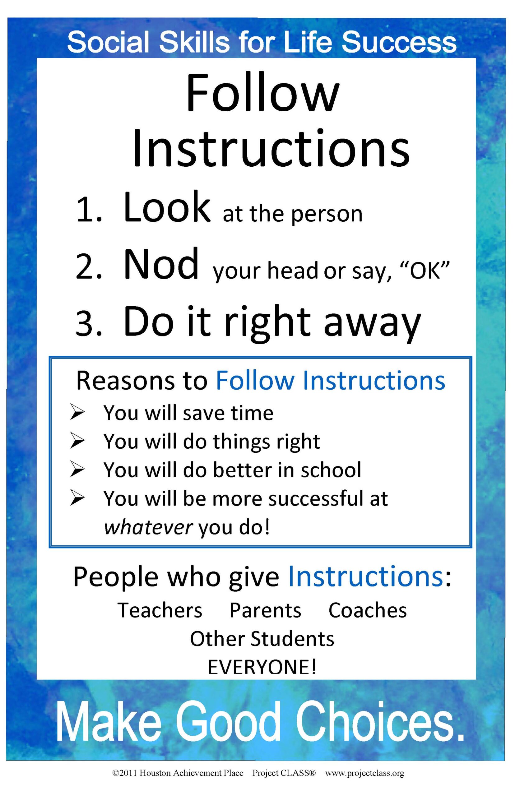 Follow instructions2011withReasons